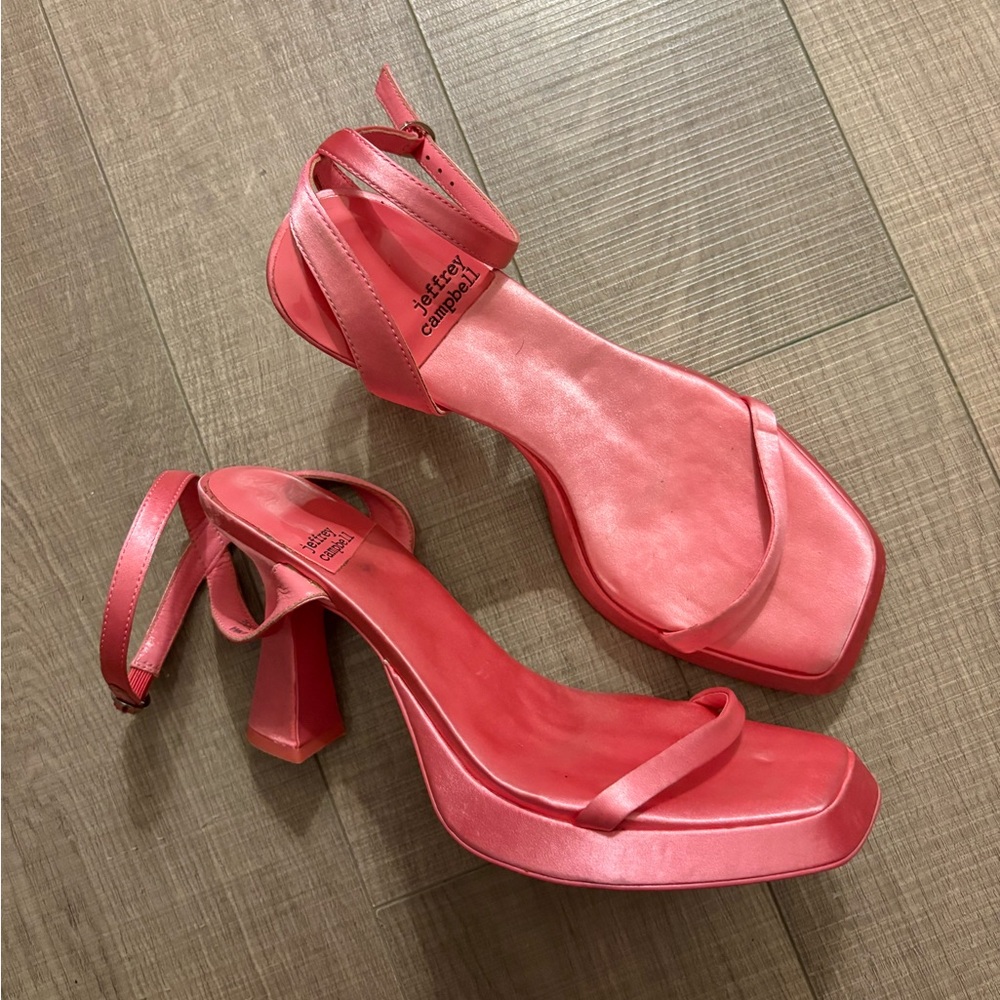 Jeffrey Campbell Pink Strappy Heels
